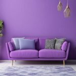 purple bedroom wall colour combination